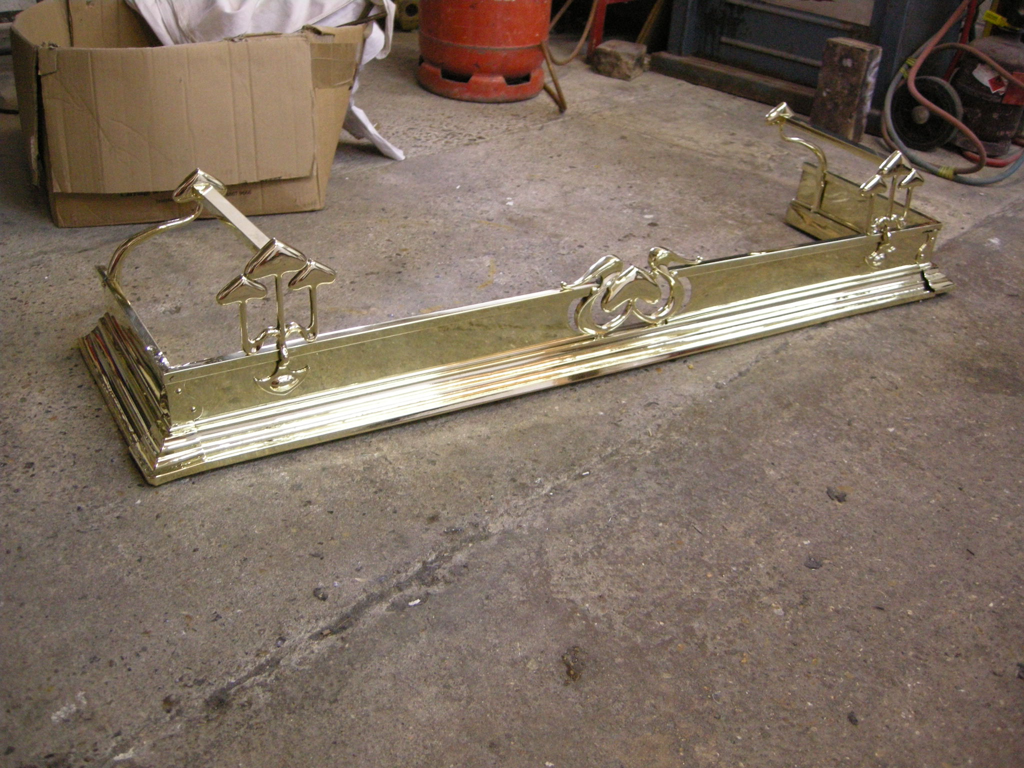 Fire fender after restoration